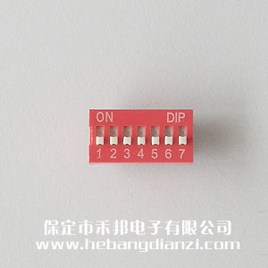 7P撥碼開關(guān) 平撥