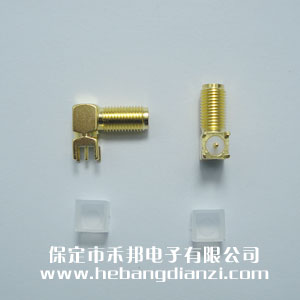 SMA加長彎座 正腳 全長17.5mm