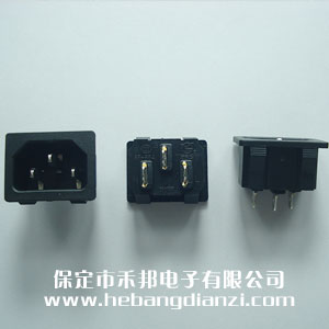 電源座3針 無耳直焊